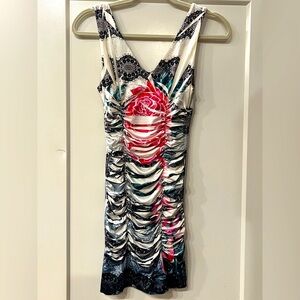 Floral Print Sleeveless Dress